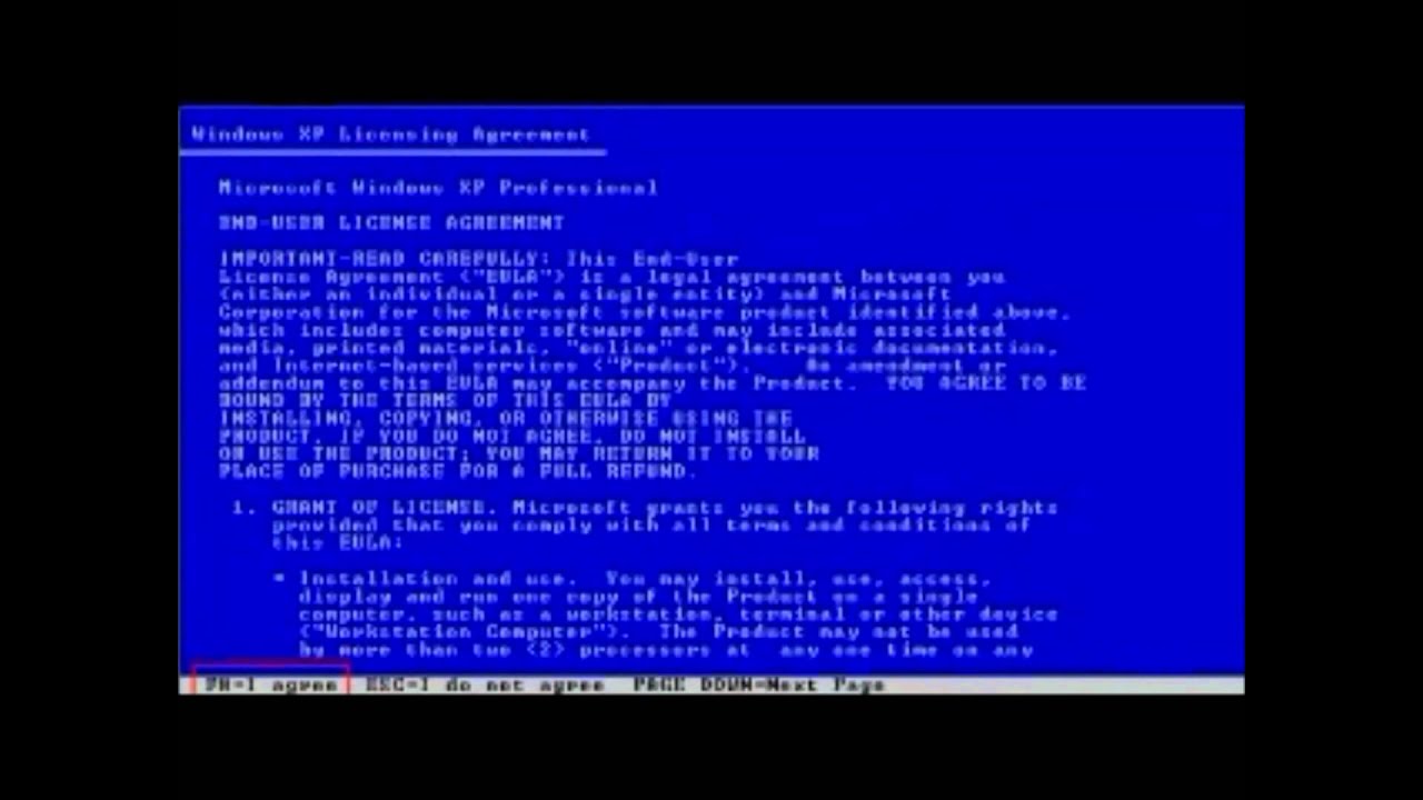 Windows XP installation tutorial - YouTube