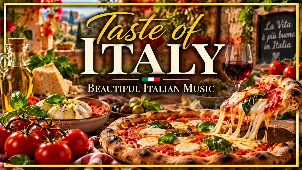 A Taste of Italy 🇮🇹 Beautiful Classic Italian Music for Cooking Delicious Food of Italian Cuisine 🍕