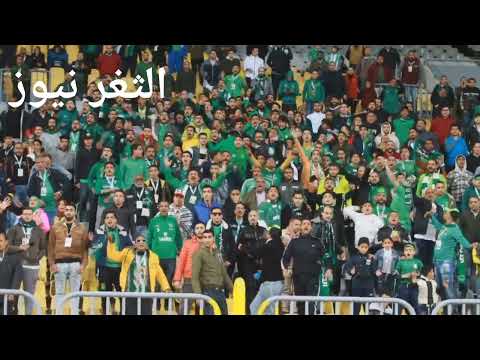 جماهير الاتحاد السكندرى تشعل المدرجات فى ماتش الزمالك تصوير عزت السمرى