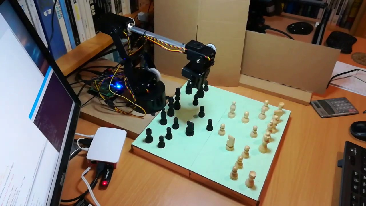 Chess Playing Robot Powered by Raspberry Pi - Raspberry Turk 