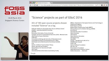 Science and Open Source Program at Google - Cat Allman - FOSSASIA Summit 2016