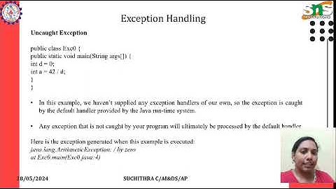 Suchithra C ,Assistant professor,  AI&DS| Lecture series  video | SNS  Institution