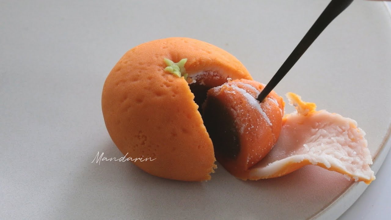 팥아트 ㅣ 속이 까맣게 타버렸어 너무 속상하 귤 Black mandarin