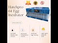 New Launch Hatchpro 64 egg incubator with aluminum tray automatic (in hindi)l 8459524313/8700619529