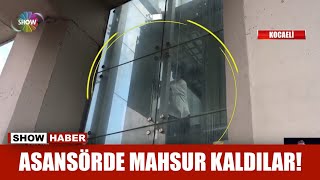 Asansörde mahsur kaldılar!