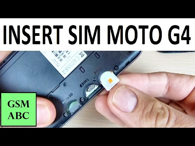 Motorola Moto G4 - How to INSERT/ REMOVE SIM Card Memory microSD Card - YouTube