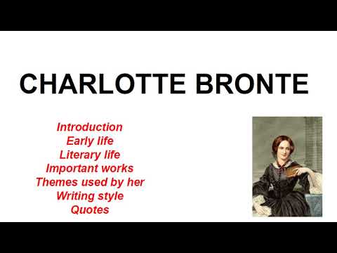 Life and important works of Charlotte Brontë