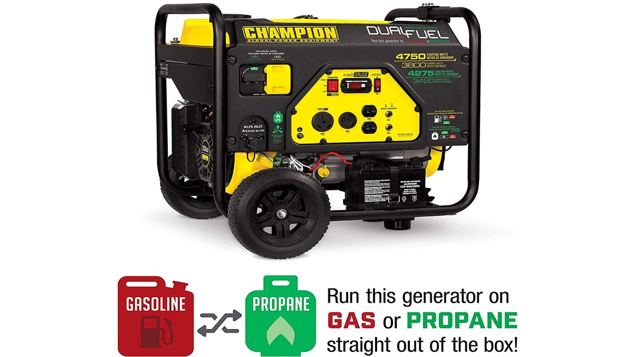 Champion Power Equipment 76533 47503800 Watt Dual Fuel RV Ready