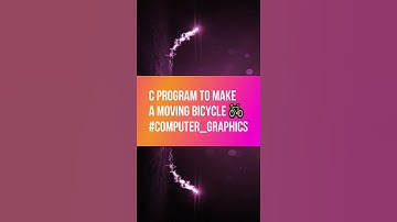C Program to make a Moving Bicycle | ComputerGraphics | #shorts | #youtubeShorts | #CreatingForIndia
