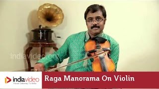 Raga Manorama on Violin instrumental by Jayadevan | India Video