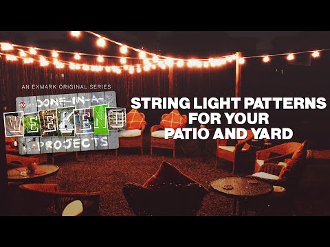 String Light Patterns for Your Backyard  Done-In-A-Weekend Projects: Illuminating Ideas  YouTube