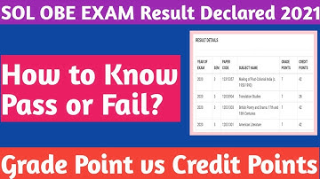 SOL OBE Result 2021 || How to know Pass or Fail? || Result kaise check kare?