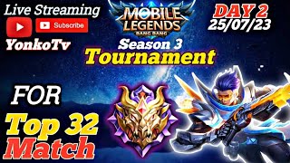 For Top 32 matches Day 2 Part 2 Season 3 Tournament ? Live streaming YonkoTv