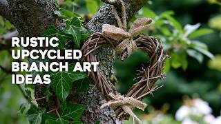 🪵 DIY Rustic Garden Decor: 15 Amazing Upcycled Branch Art Ideas!