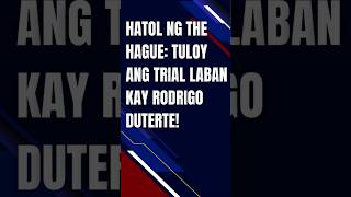 TULOY ANG TRIAL! ICC Judges Confirm Charges vs. Rodrigo Duterte