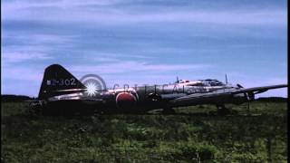 Various parts of Japanese bomber, Japan. HD Stock Footage