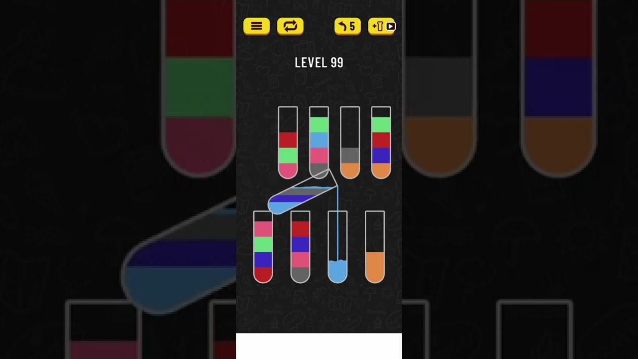 2022! Water Sort Level 99 Walkthrough Solution Android/iOS