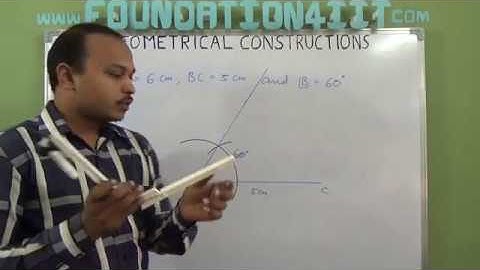 How to Construct a Triangle When Two Sides and Included angle are given