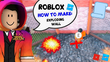 ROBLOX STUDIO | How to make an Explode Wall [Like Jailbreak!] (Easy!)