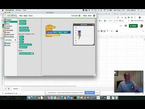 Data Logging with MicroBlocks and a micro bit