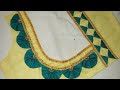 One sided blouse back neck design 😍 | blause design cutting and stitching | designer blause
