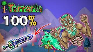 Terraria | التختيم الكامل من البداية للنهاية  + صناعة أقوى سيف screenshot 4