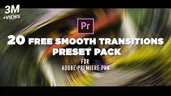 20 FREE Smooth Transitions Preset Pack for Adobe Premiere Pro | Sam Kolder Style - Durasi: 7.54. 