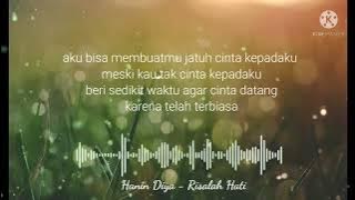Lirik lagu Risalah hati cover by Hanin Diya