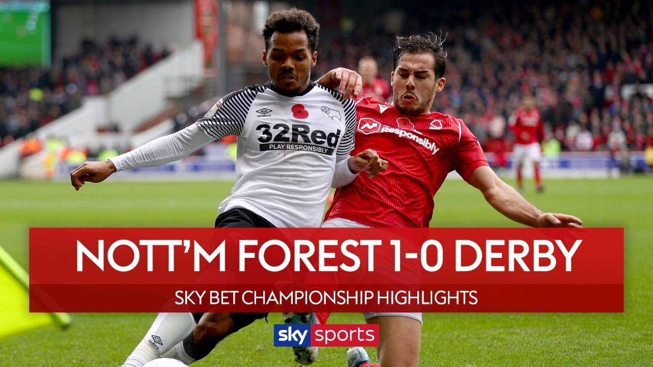 Lewis Grabban capitalises on error! | Nottingham Forest 1-0 Derby | Sky Bet Championship Highlights