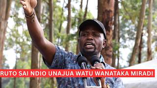 Ruto Sai Ndio Unagundua Watu Wantaka Miradigeorge Natembea Slams Ruto