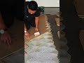 Cara yang cerdas memasang lantai kayu dengan mudah menggunakan teknik sederhana #shorts