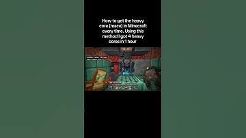 How to get the heavy core in Minecraft every time #minecraftbedrock #minecraft #minecrafthowto