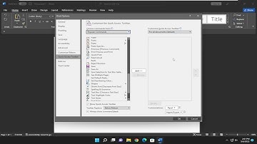 How To Customize Quick Access Toolbar In Word [Guide]