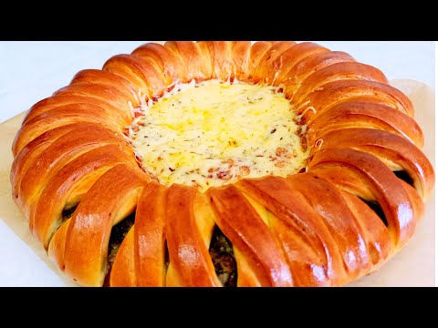 Мясной пирог. Эт менен жасалган өзгөчө пирог. Даамдуу пирог. Кыргызча рецепт.