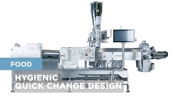 Coperion Food Processing Systems & Equipment - Hygienic Quick Change Design