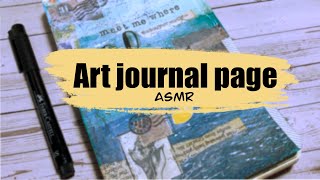 Hiking Memory in Mixed Media — Art Journal Page | Creative Voyages