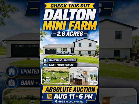 695 SW Lebanon Rd., Dalton, OH home video tour