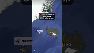 Doha To Dallas Live Flight Path Qatar Airways Flight Qr729 Wayvana