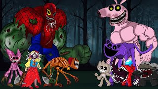 Rescue SUPERHEROES, Catnap, Dogday vs Smiling Critters Bigger Bodies Full Compilation. Animation