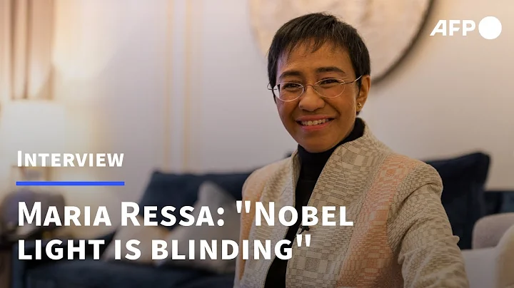 Maria Ressa, journalist and Nobel Peace Prize winner: 'Nobel light is blinding' | AFP
