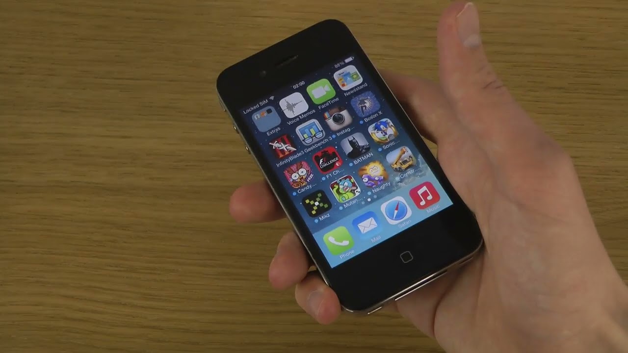 iPhone 4 iOS 7.0.3 - Review - YouTube