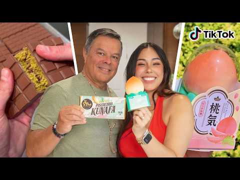 Testing Viral Tik Tok Snacks with my brutally honest Dad