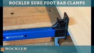 Find out why our tough, versatile Sure Foot bar clamps find a home in woodshops everywhere. Learn more: http://www.rockler.com/