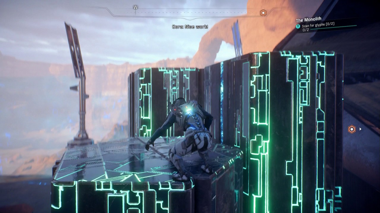 Mass Effect: Andromeda - The Monolith: Forward Station, Activate Monolith 2/3 Glyph Puzzle Scanning