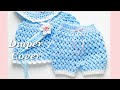 Crochet Baby Girl Dress Set: Crochet Diaper Cover for babies in various sizes EASY and FAST