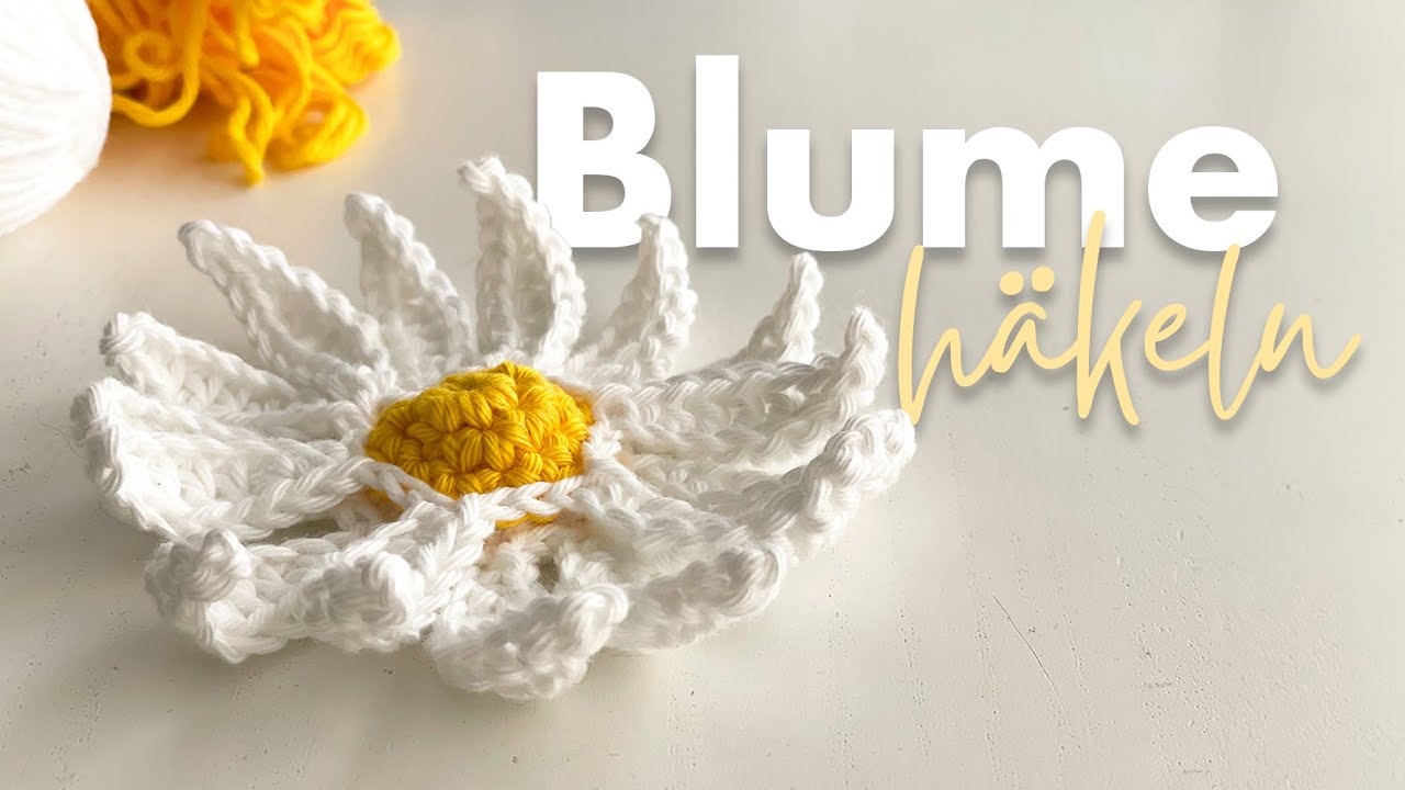 Margariten häkeln | Anleitung | Gänseblümchen | Frühlingsdeko häkeln