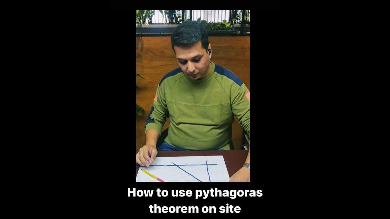How to use Pythagoras theorem on site | Construction site practical knowledge