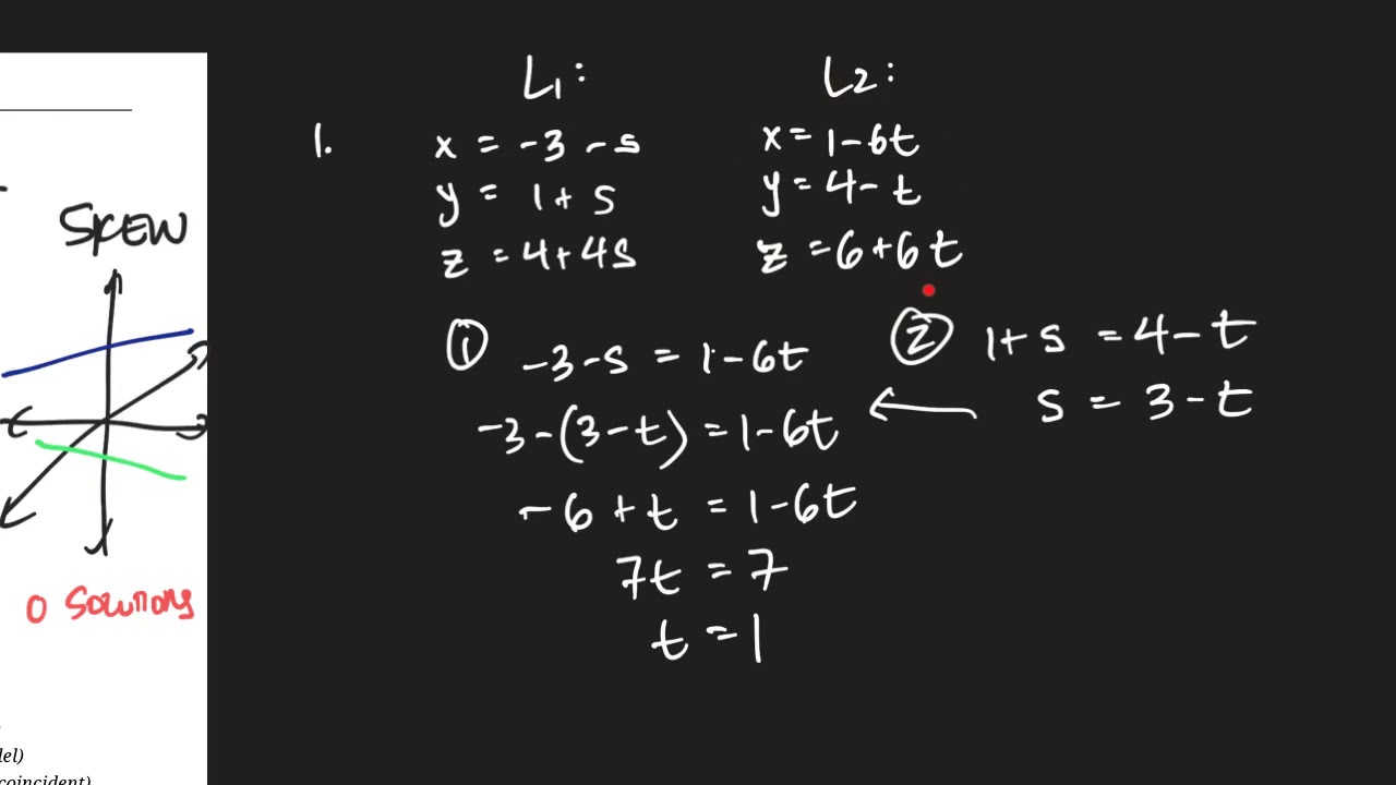 3D Intersections Part 1: 2 Lines - YouTube