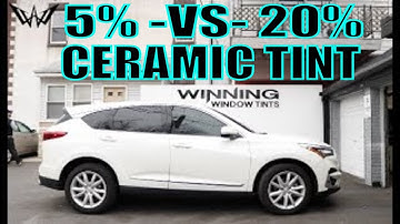 5% Tint -VS- 20% Tint on a 2019 Acura RDX
