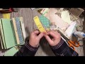 Mini journals using up 6x6 paper pad - elements & embellishments- #junkjournalideas #stashbusting